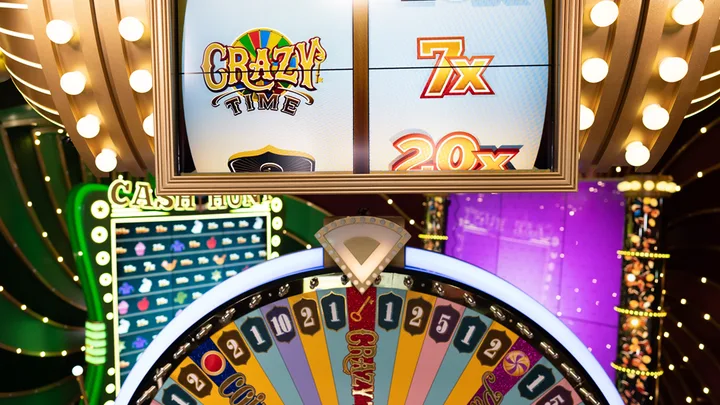 Crazy Time Top Slot multiplier and payout cap visual
